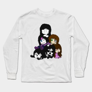 creepypasta girls team Long Sleeve T-Shirt